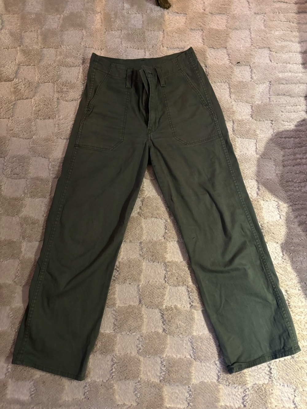Levi's Olive Green Straight Leg Women's Pants